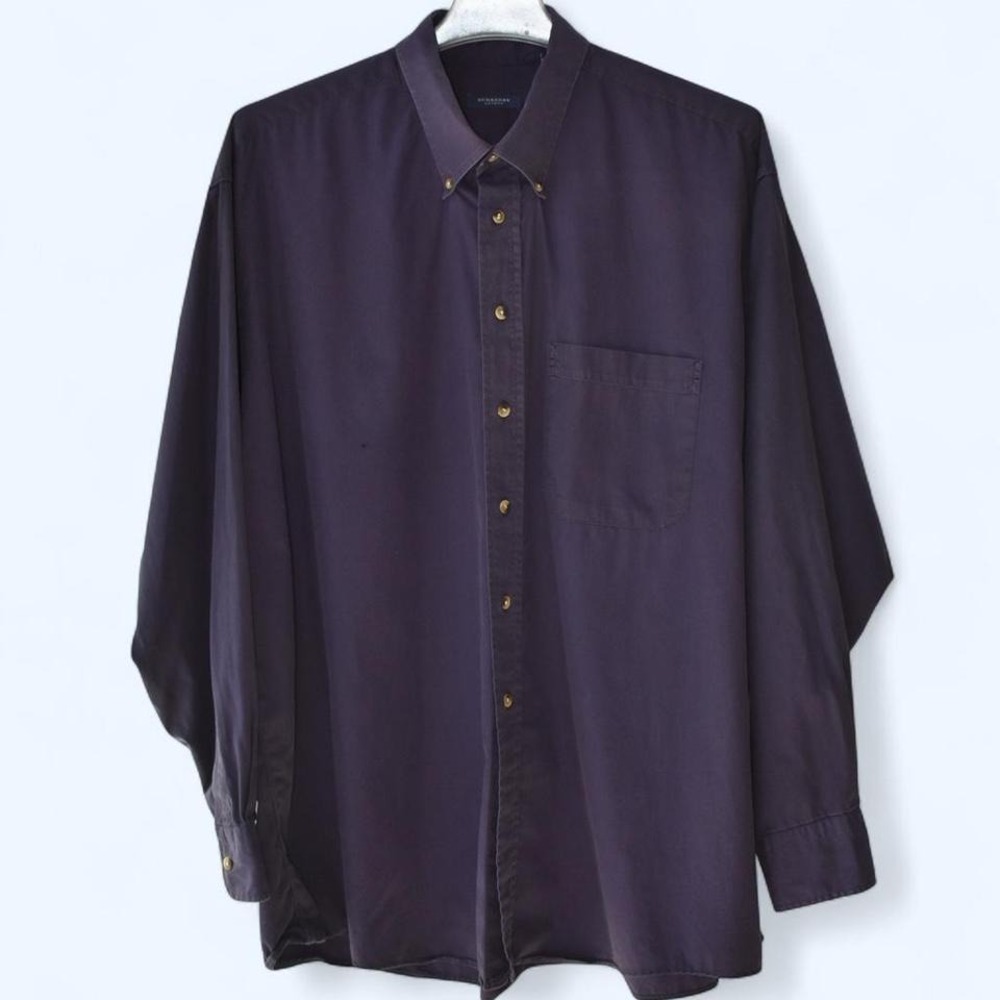 Burberry London‎ Men's XXL Navy Button Down Shirt Long Sleeve Casual Dress